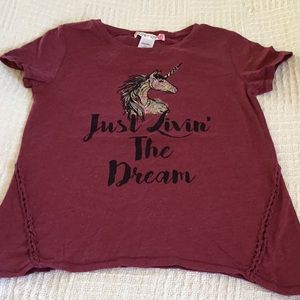 NWT Girls size M unicorn T-shirt